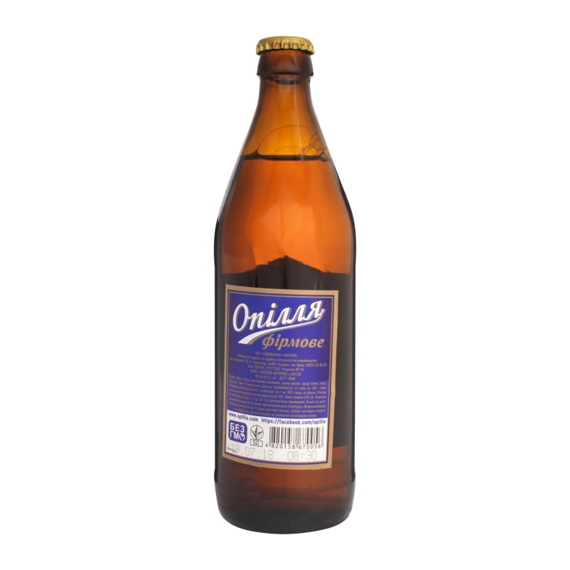 Пиво Опілля Фирменное, непастеризованное, 5,7%, 0,5 л (166230) - фото 2