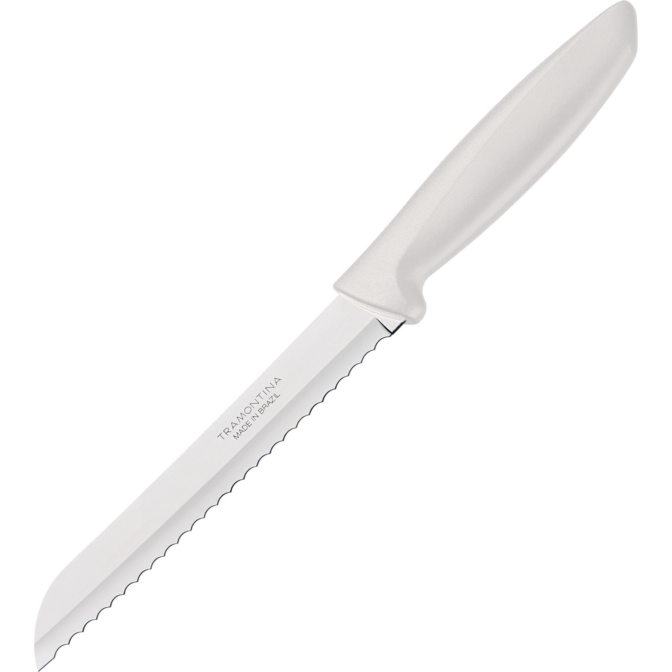 Нож для хлеба Tramontina Plenus light grey 178 мм (23422/137) - фото 1