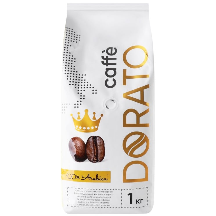 Кава в зернах Dorato 100% arabica, 1 кг (897412) - фото 1