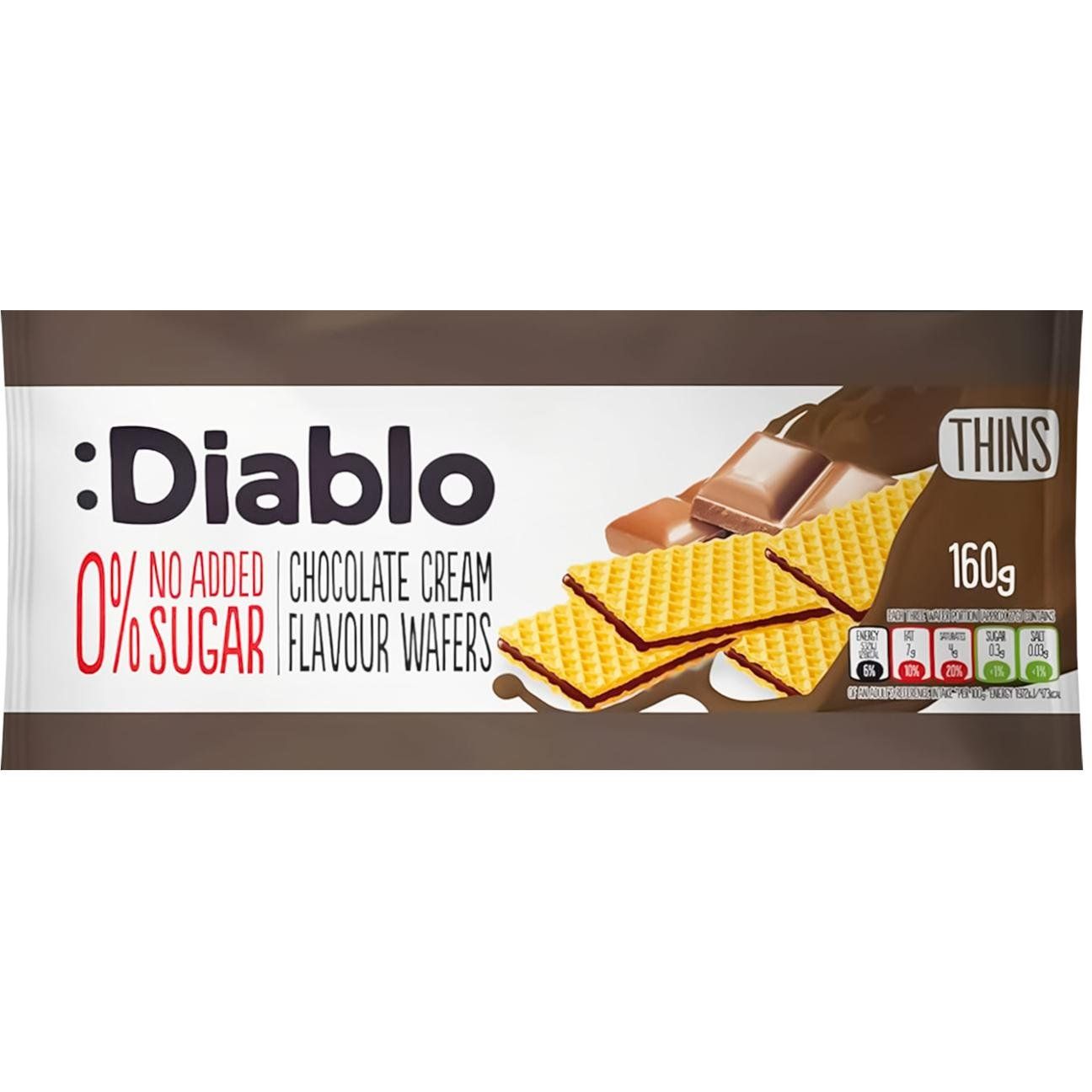 Вафлі Diablo з шоколадом 160 г - фото 1