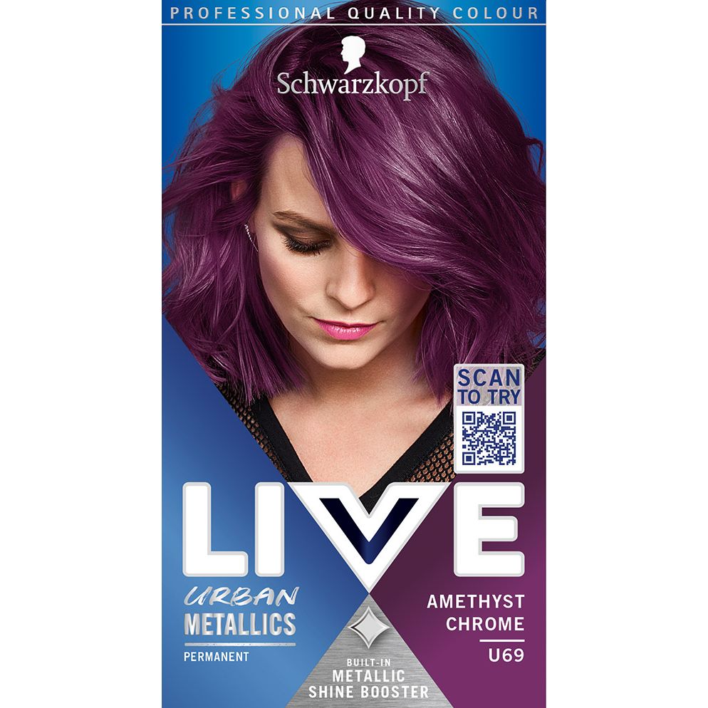 Фарба для волосся Schwarzkopf Live Urban Metallics U69 Amethyst Chrome - фото 2