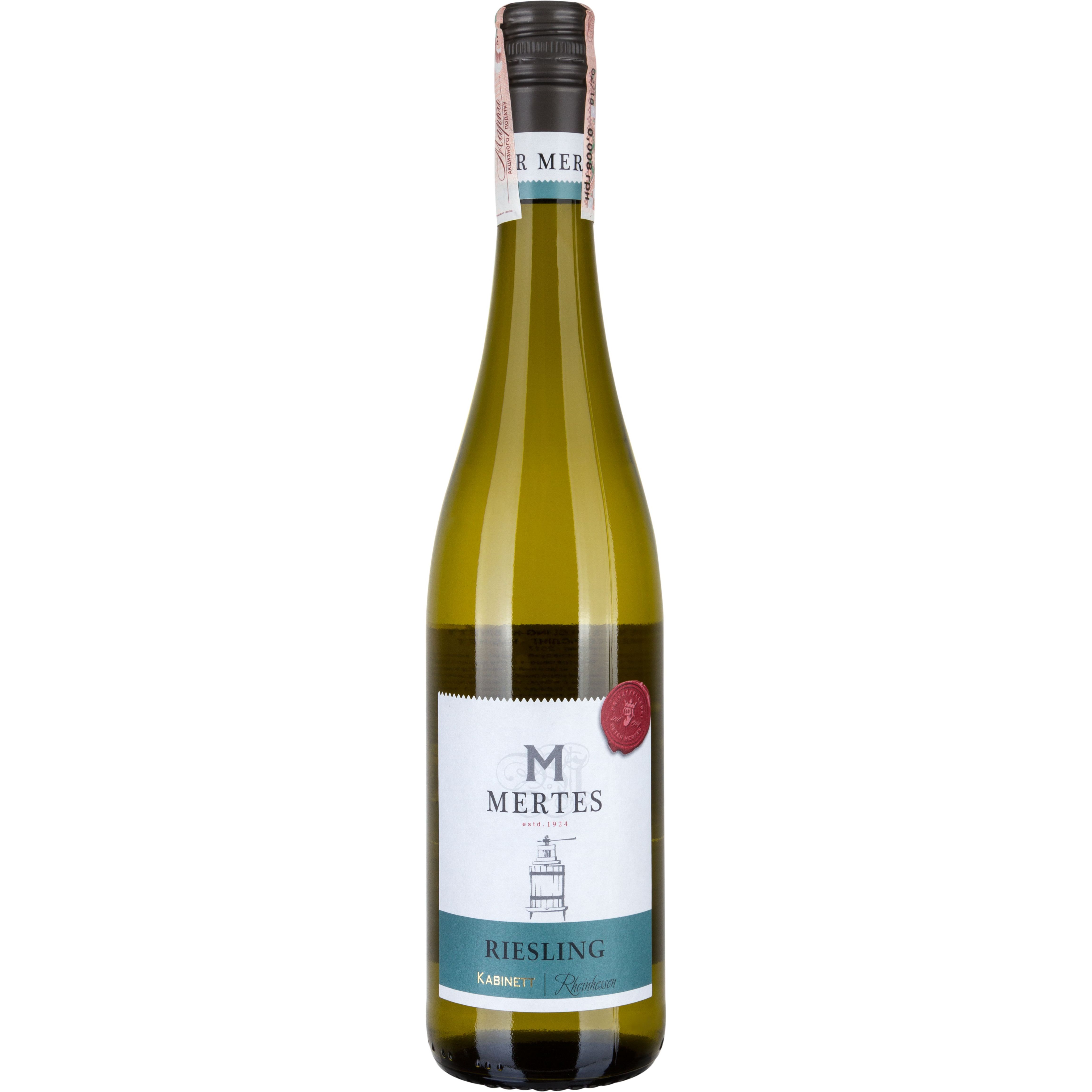 Вино Mertes Riesling Kabinett белое полусухое 0.75 л - фото 1