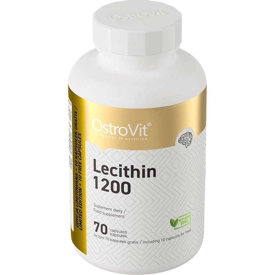 Натуральна добавка OstroVit Lecithin 1200 70 капсул - фото 2