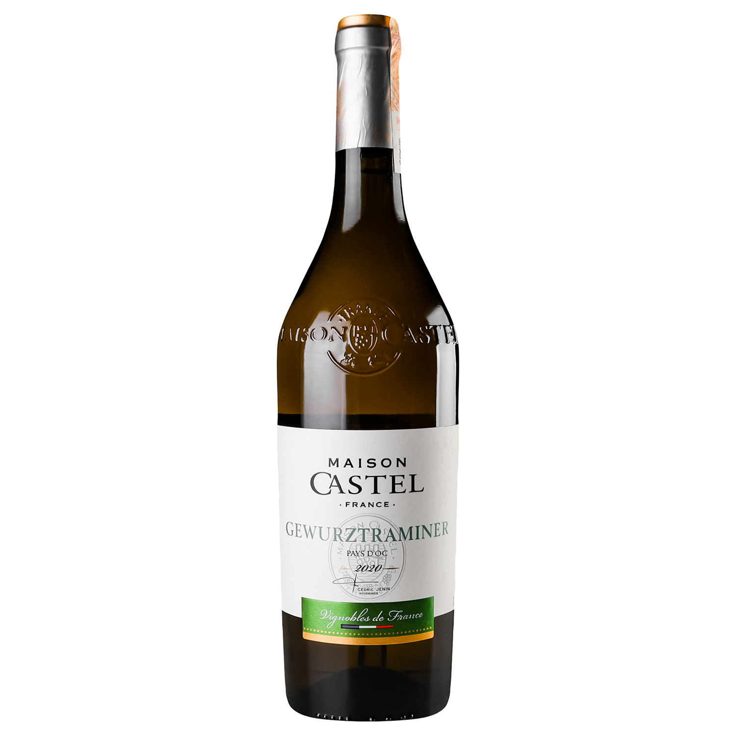 Вино Maison Castel Gewurztraminer IGP, біле, напівсухе, 12,5%, 0,75 л - фото 1