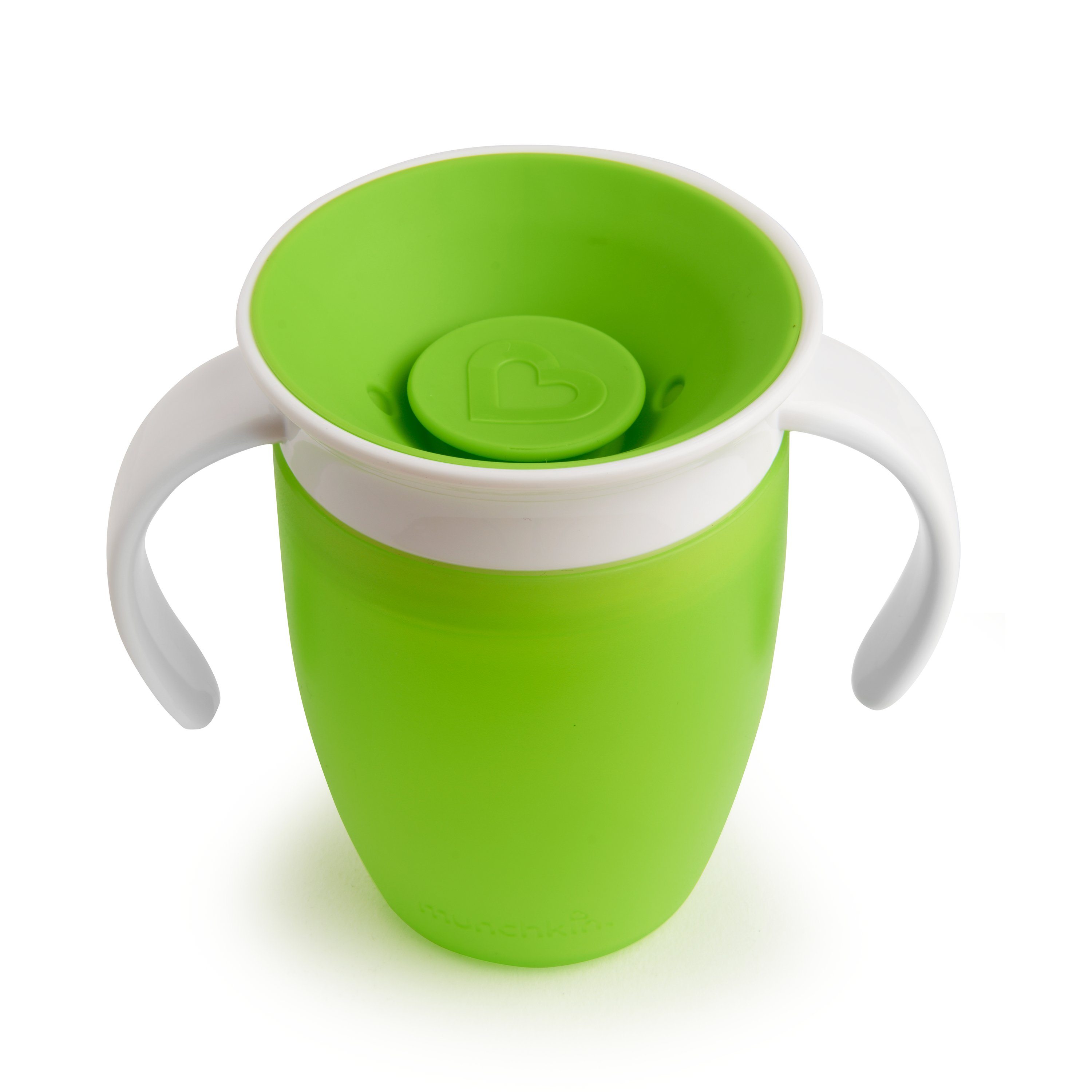 Чашка-непроливайка Munchkin Miracle 360 с ручками, 207 мл, зеленый (012443) - фото 2