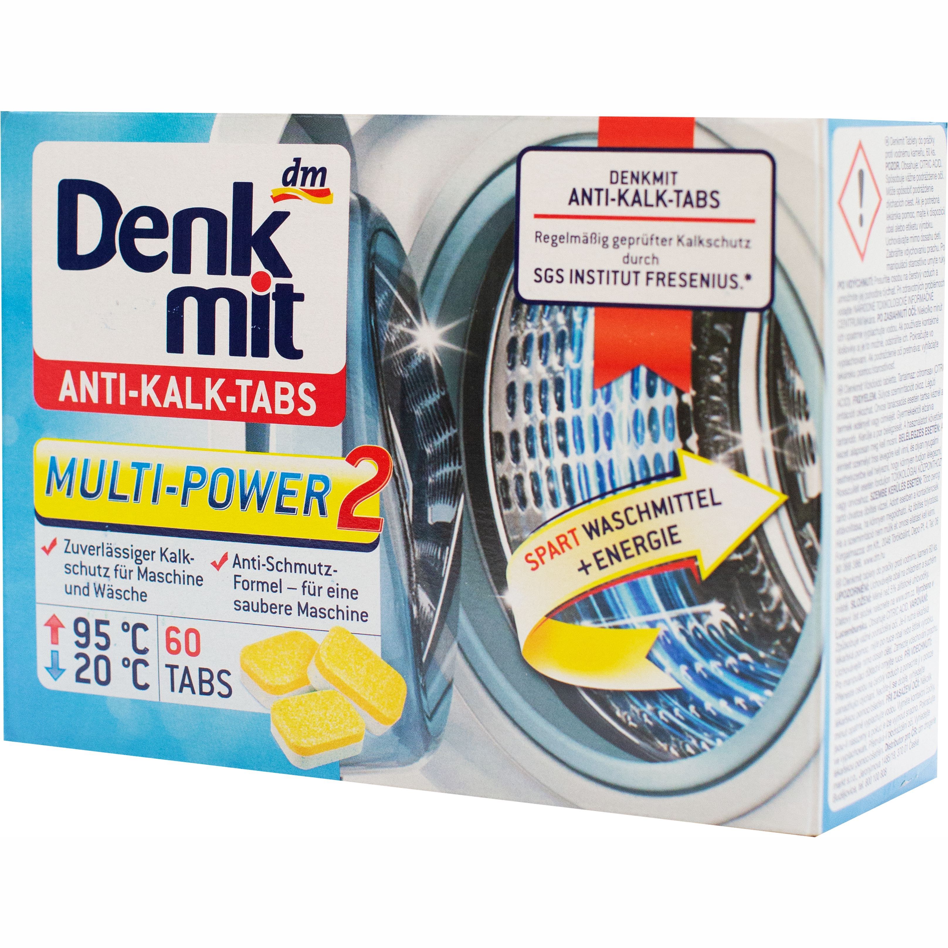 Таблетки для очищення пральних машин Denkmit проти вапняного нальоту 60 шт. - фото 2