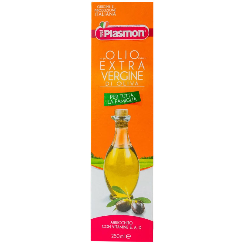 Оливкова олія Plasmon Extra Virgin для дітей 250 мл - фото 1
