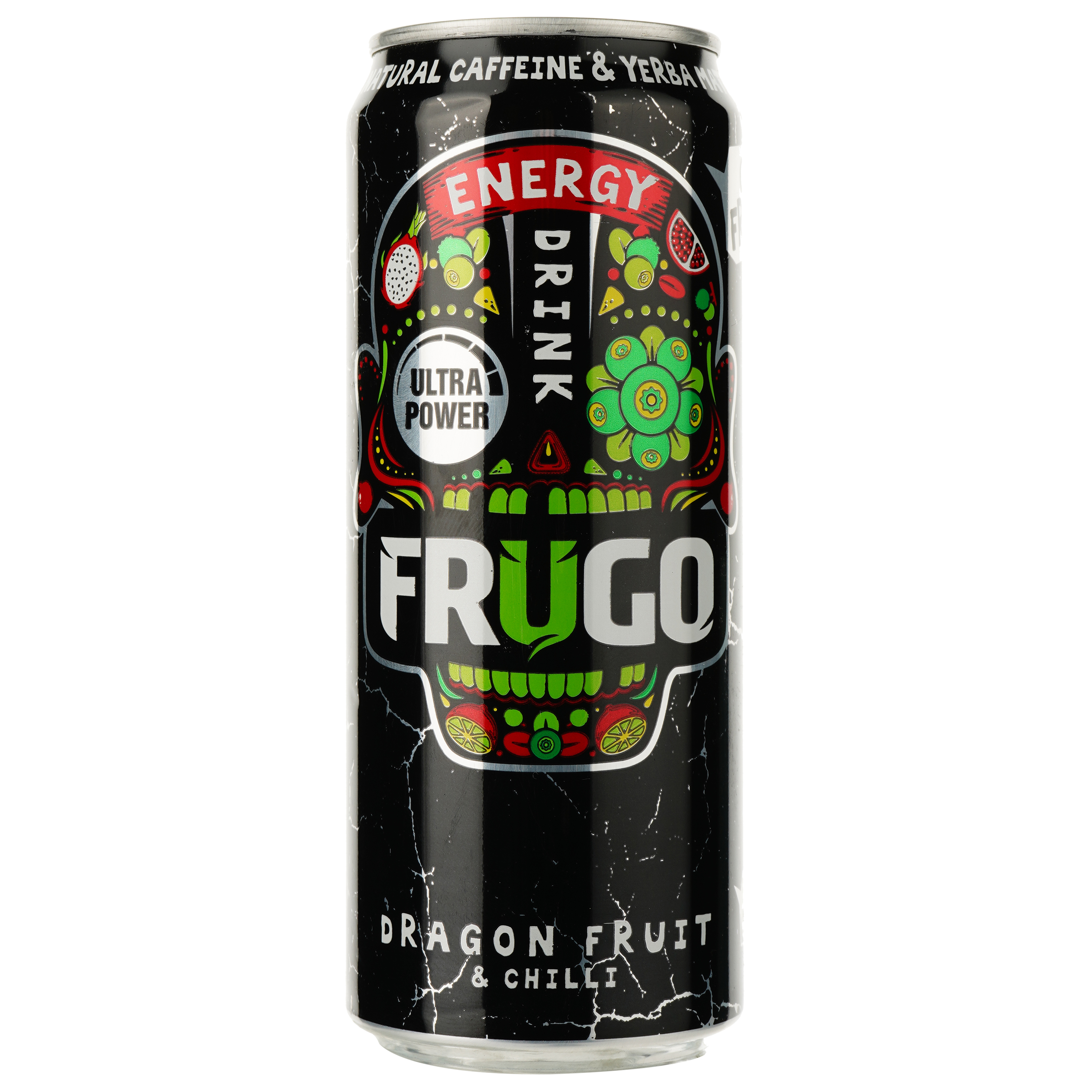 Энергетический безалкогольный напиток Frugo Wild Punch Black 330 мл - фото 1