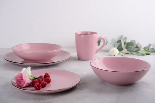 Тарілка десертна Limited Edition Terra, рожевий, 20 см (6634552) - фото 3