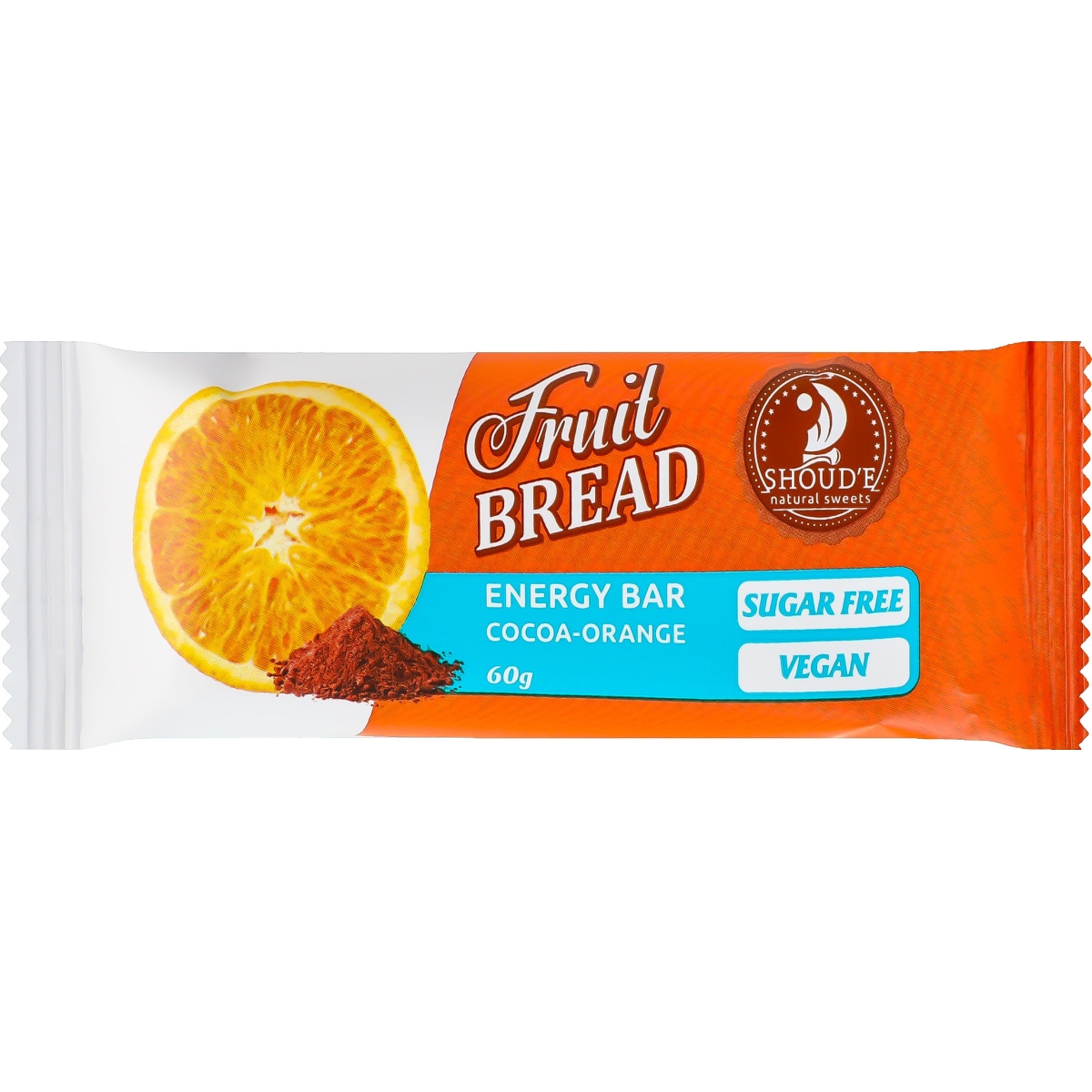 Батончик Shoud'e Fruit Bread Energy Bar Cocoa-Orange 60 г - фото 1