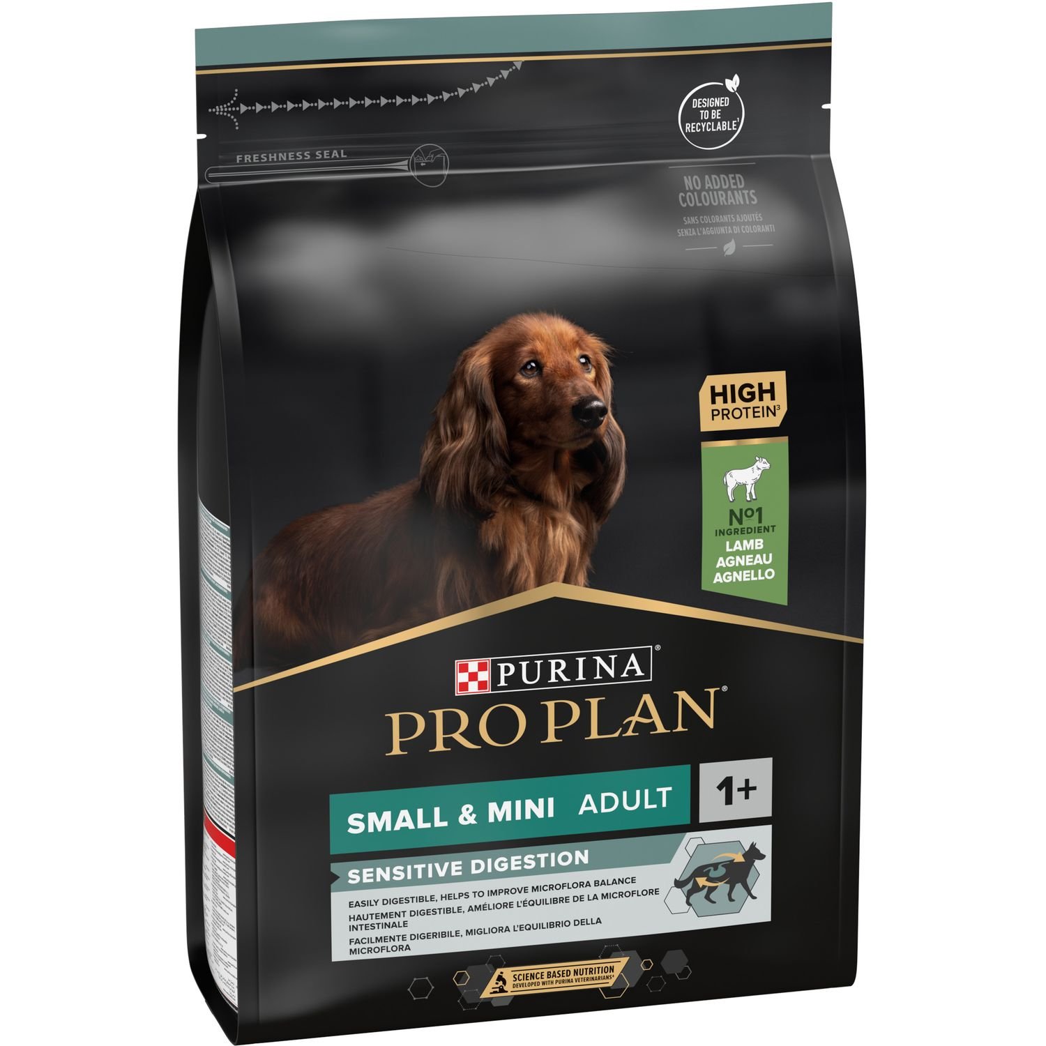 Сухий корм Purina Pro Plan Small&Mini Adult 1+ Sensitive Digestion для дорослих собак дрібних порід з чутливим травленням з ягням 3 кг (12377367) - фото 2