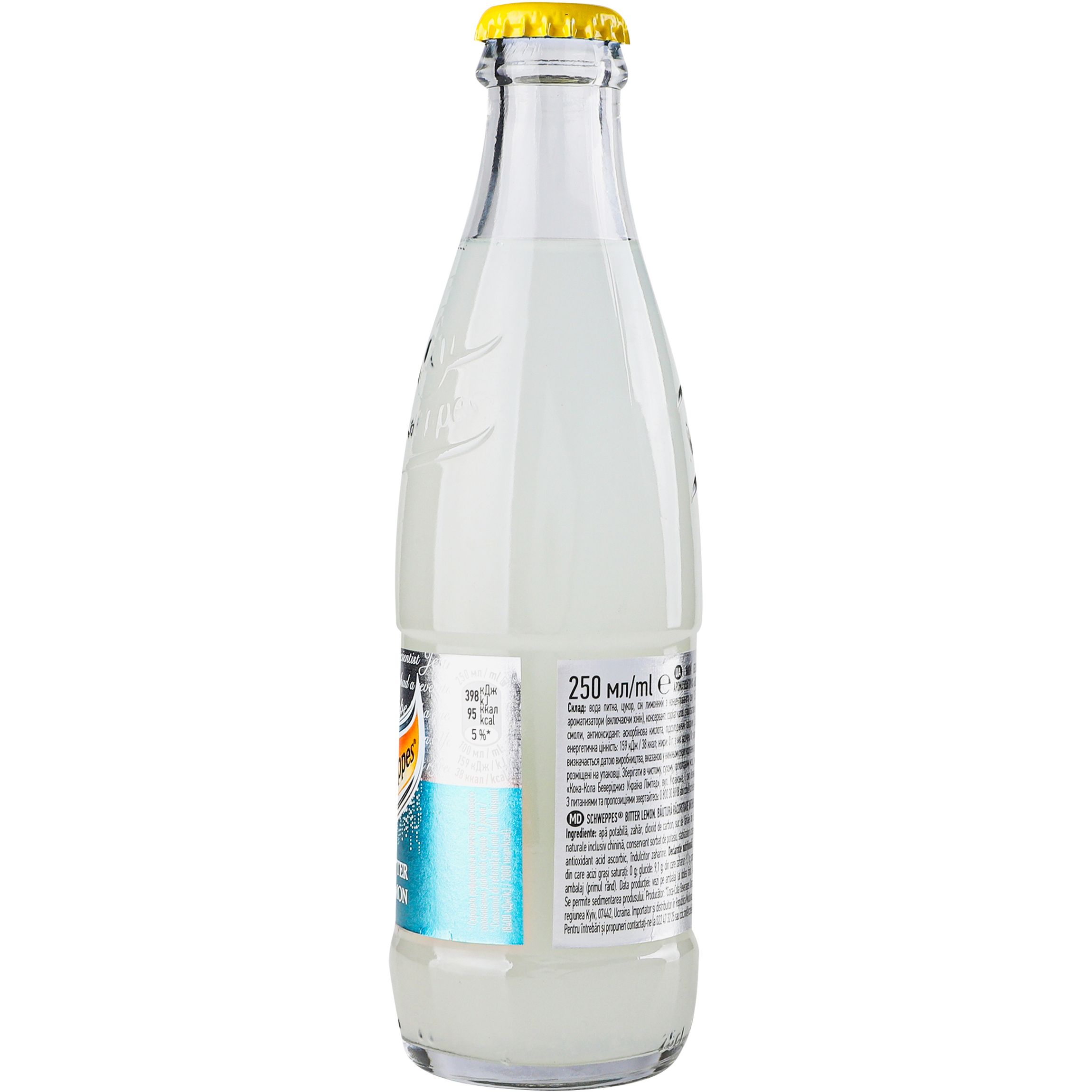 Напиток Schweppes Original Bitter Lemon сильногазированный 0.25 л (734157) - фото 3