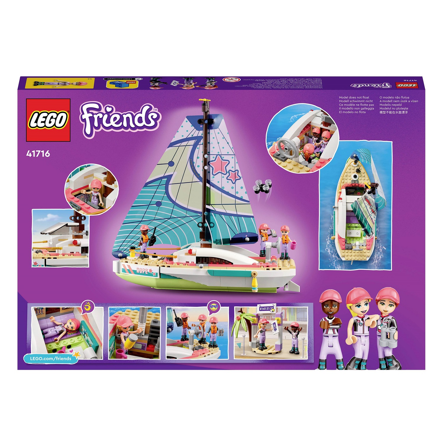 Конструктор LEGO Friends Приключения Стефани на парусной лодке, 304 детали (41716) - фото 2