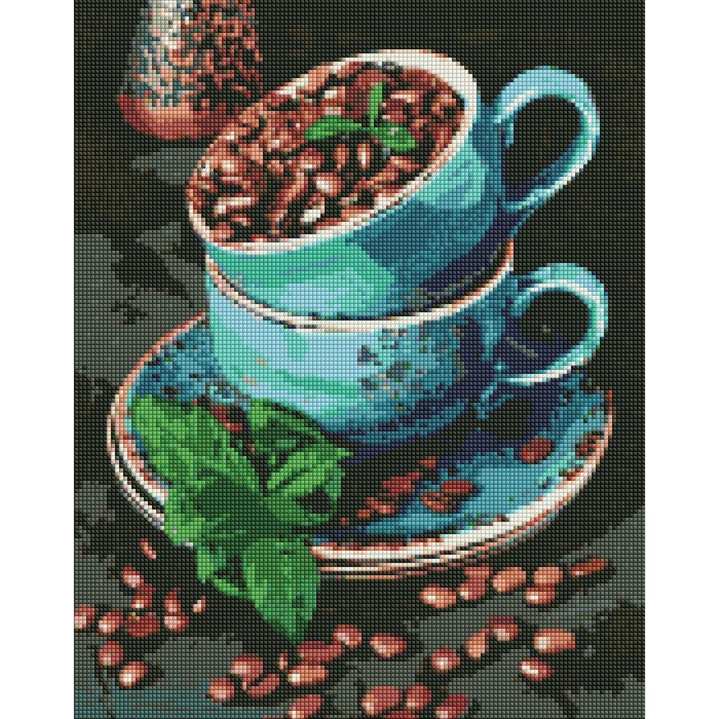 Набір з алмазною мозаїкою Ідейка Ароматні кавові зерна, 50х40 см (AMO7486) - фото 1