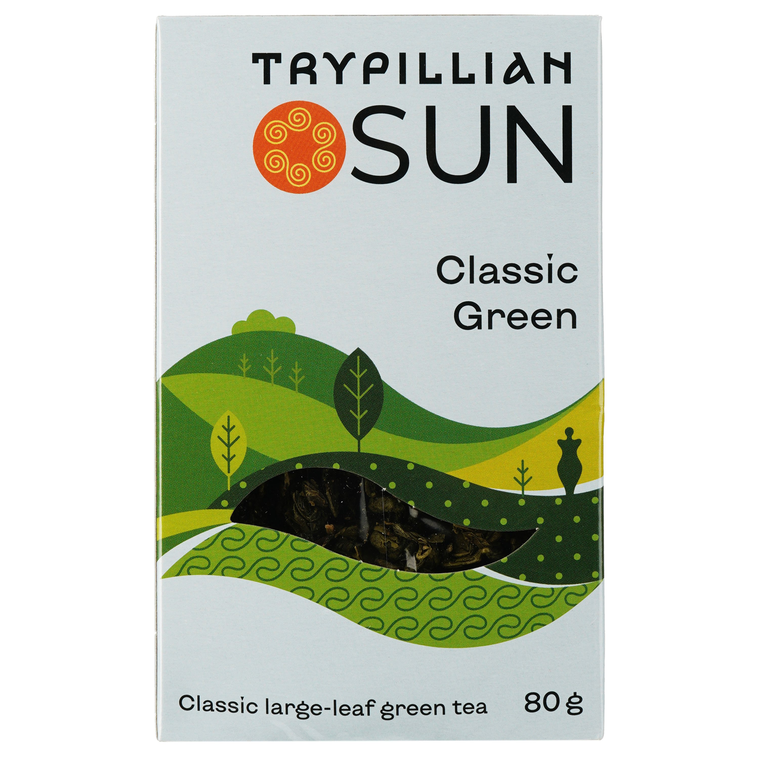 Чай Трипільське Сонце Классический зеленый, листовой, 80 г (928727) - фото 1