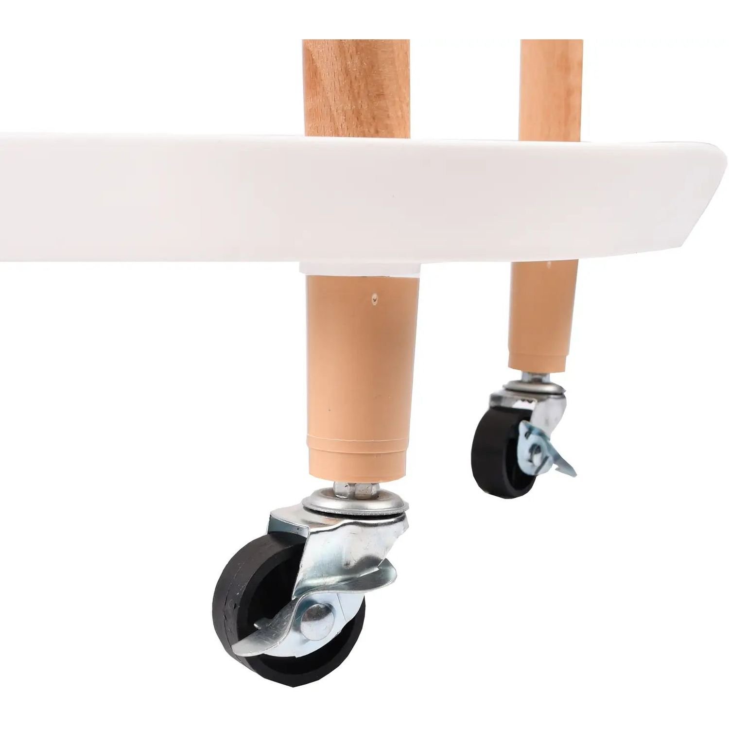 Сервірувальний столик-візок Supretto пересувний прямокутний білий - фото 3