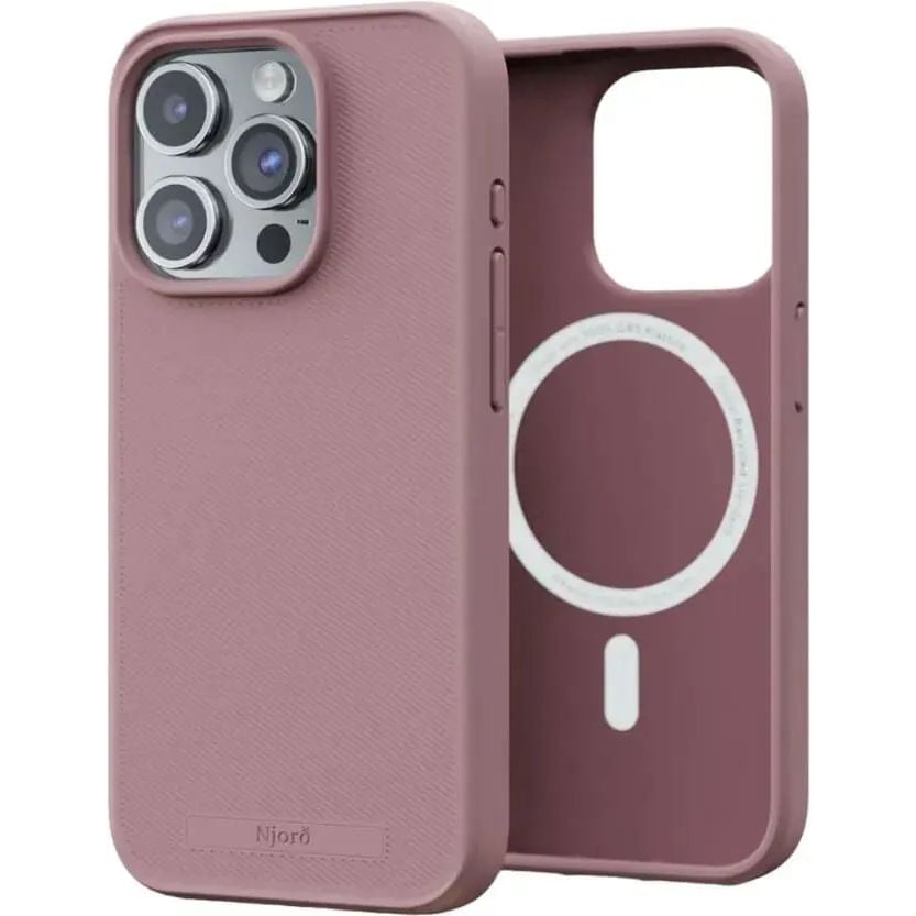 Чохол-накладка Njord 100% GRS MagSafe Case Pink Blush для iPhone 15 Pro - фото 1