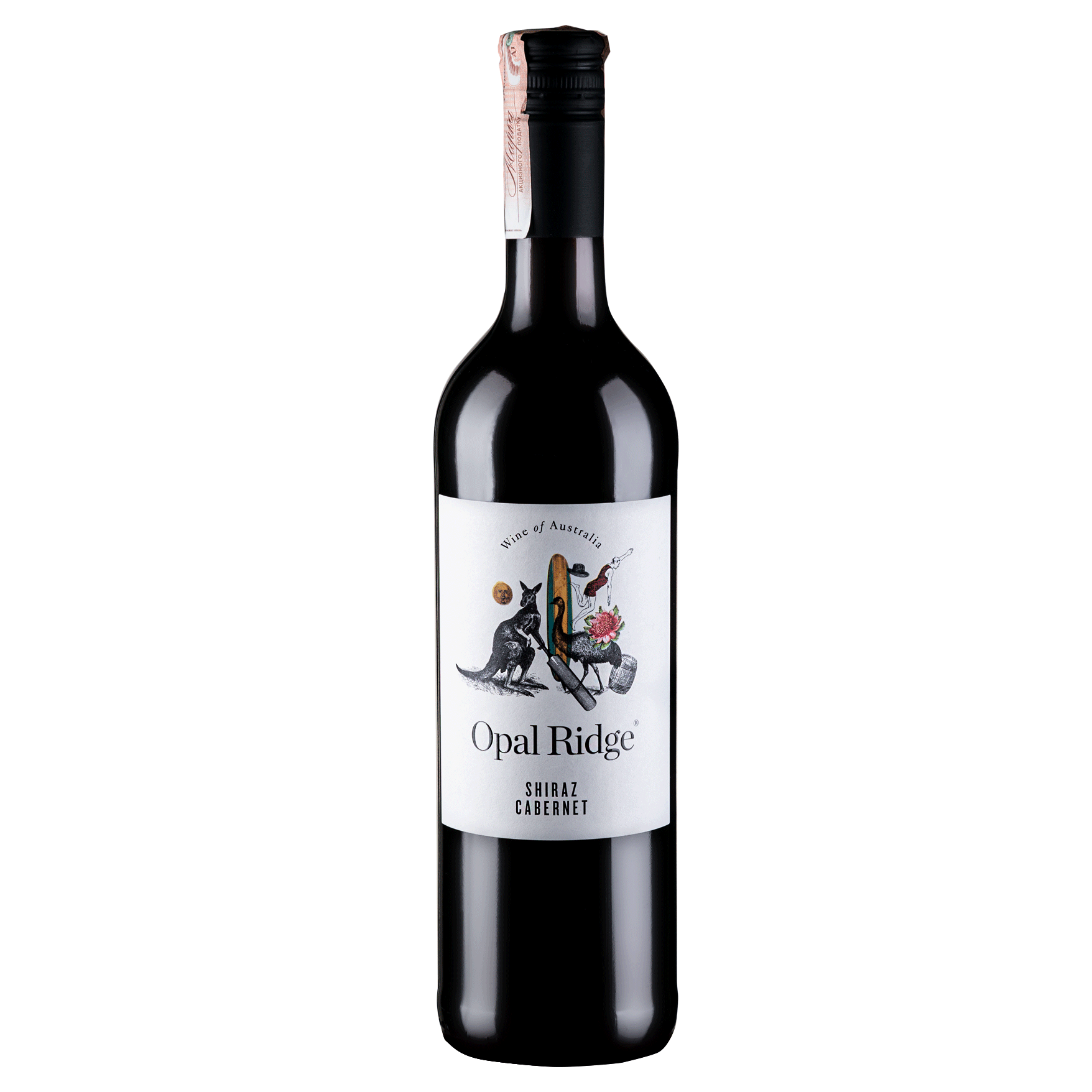 Вино Opal Ridge Shiraz Cabernet Sauvignon, червоне, сухе, 14%, 0,75 л - фото 1