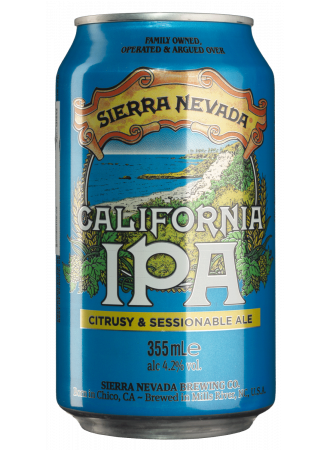 Пиво Sierra Nevada California IPA, світле, 4.2%, з/б, 0.355 л - фото 1