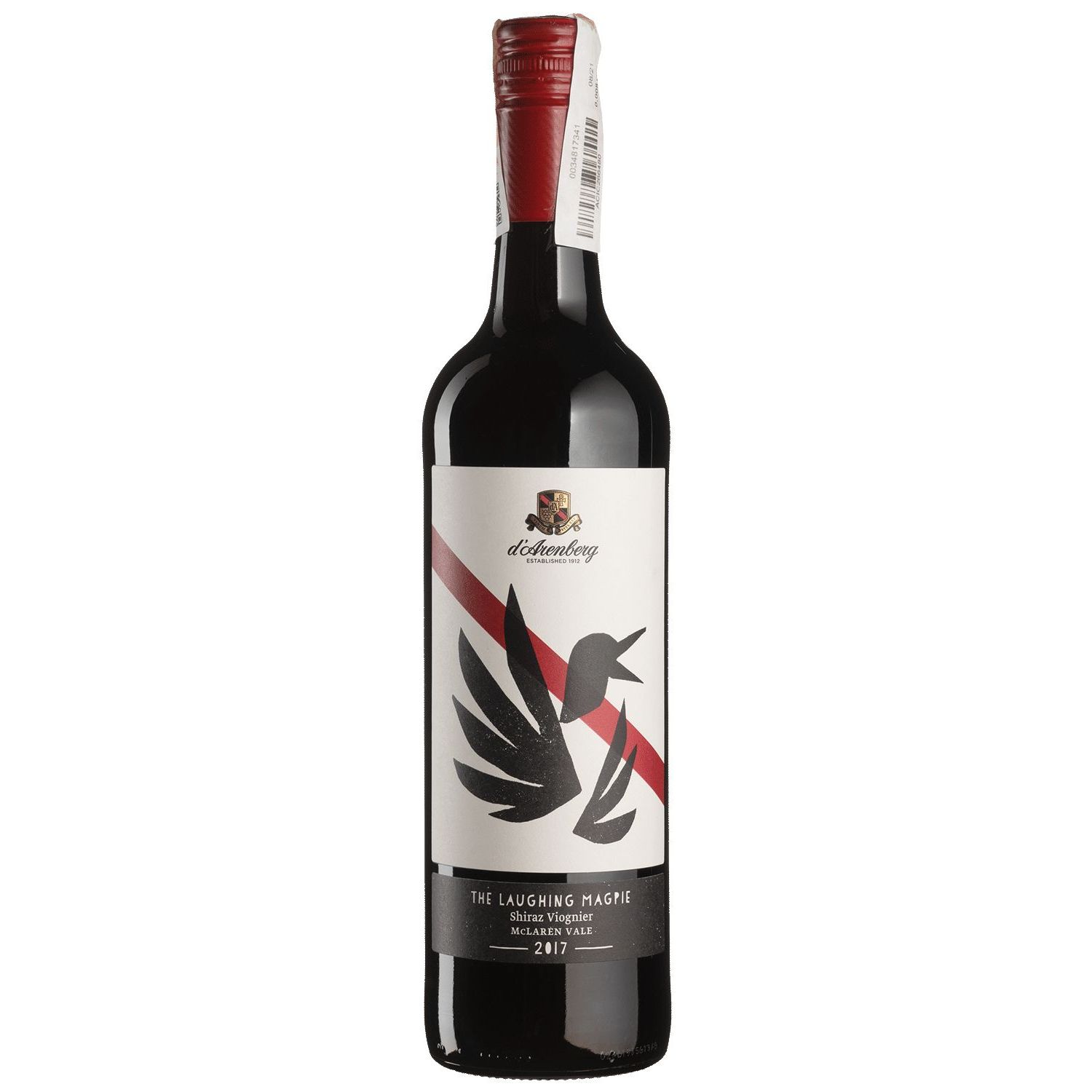 Вино d'Arenberg Laughing Magpie Shiraz Viognier 2017, червоне, сухе, 0,75 л - фото 1