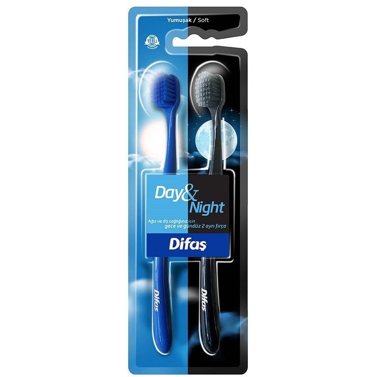 Комплект зубних щіток Difas Day & Night 1 + 1 - фото 1