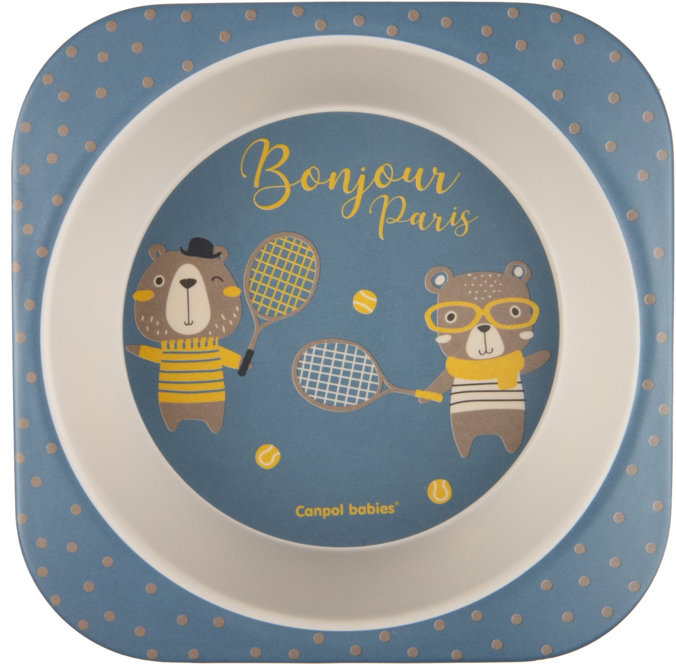 Набор посуды Canpol babies Bonjour Paris, 5 предметов, синий (9/227_blu) - фото 2