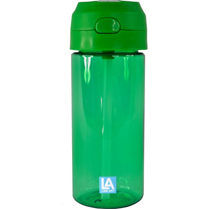 Пляшка для води Line Art Bright 440 мл зелена (20221LA-04) - фото 1