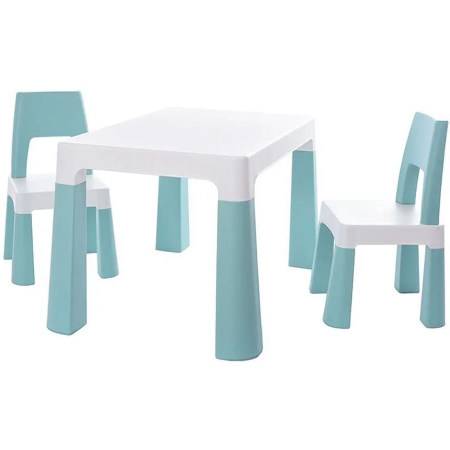 Дитячий функціональний столик і два стільчики Poppet Моно Блу, блакитний (PP-005WB-2) - фото 1