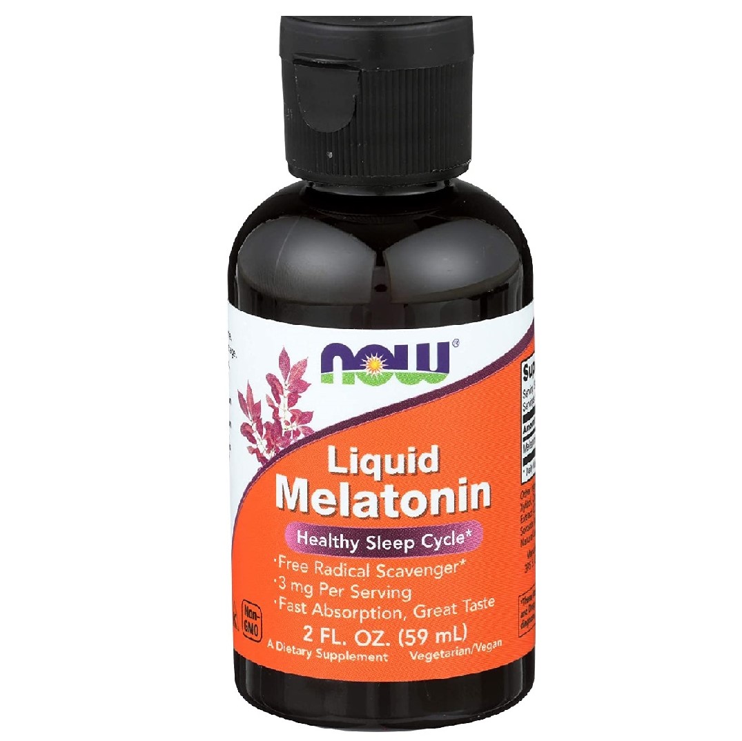 Мелатонін рідкий Now Foods Liquid Melatonin 2 рідких унції (59 мл) - фото 1