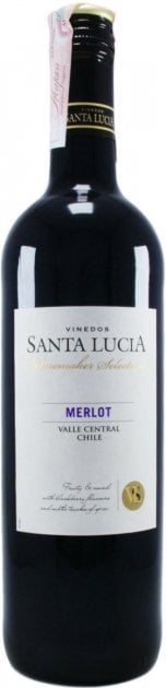Вино Santa Lucia Merlot, красное, сухое, 12,5%, 0,75 л (637671) - фото 1