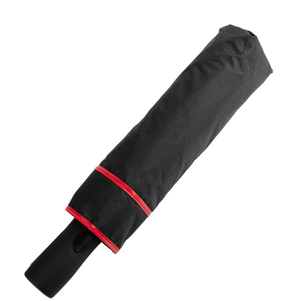 Женский складной зонтик полуавтомат Fare 100 см черный - фото 5