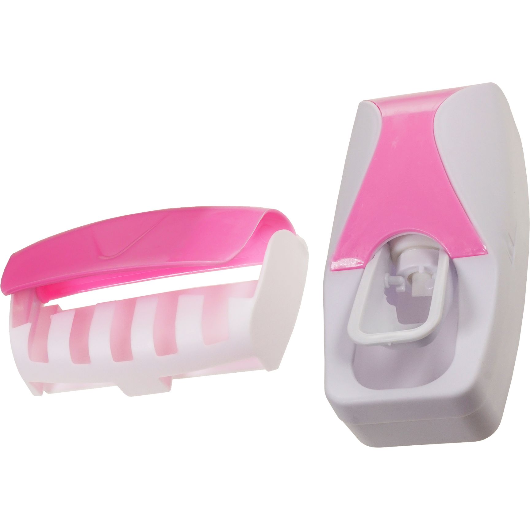 Набор для ванной комнаты Supretto: дозатор для зубной пасты и держатель для щеток, розовый (51580005) - фото 1