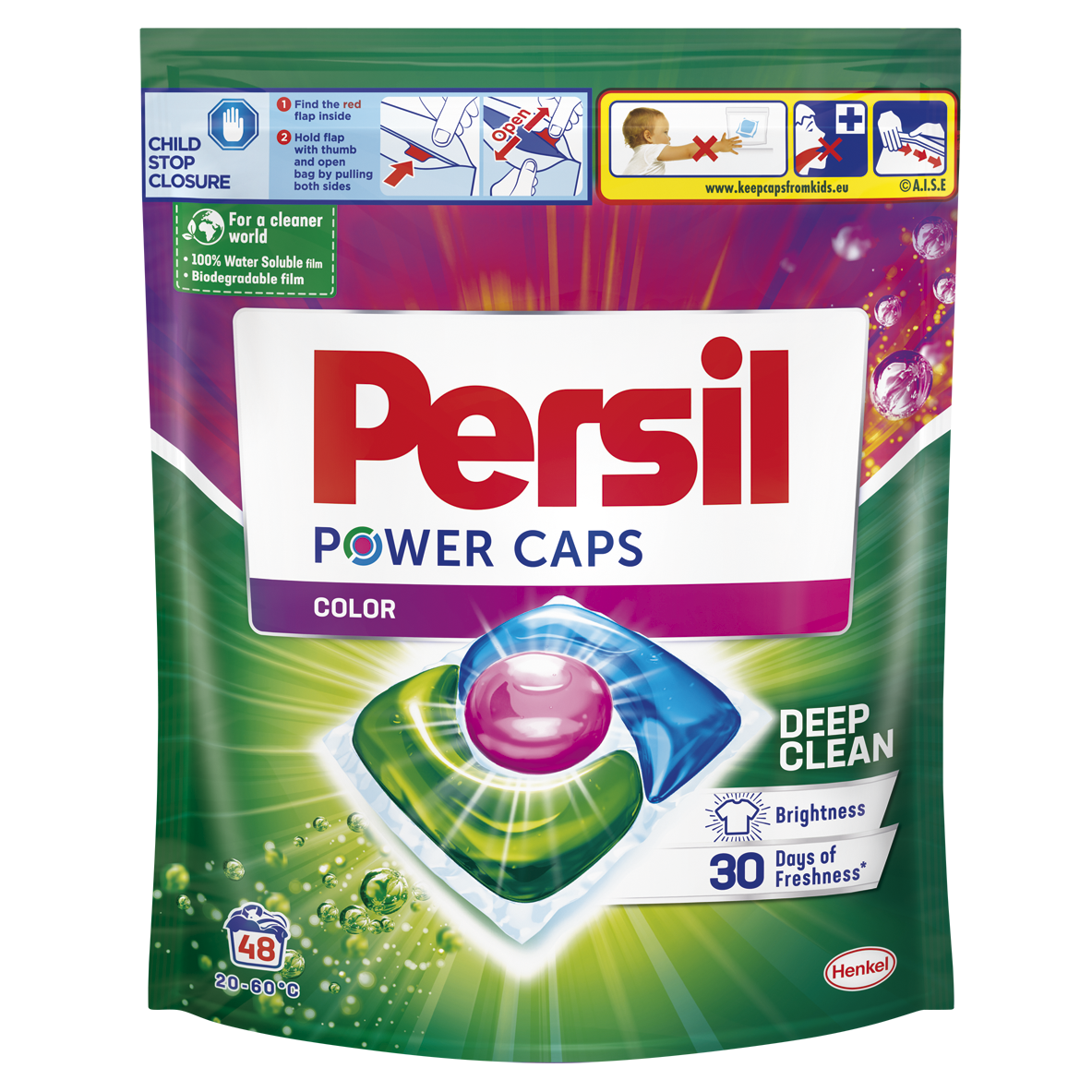 Капсули для прання Persil Power Caps Color, 48 шт. - фото 1