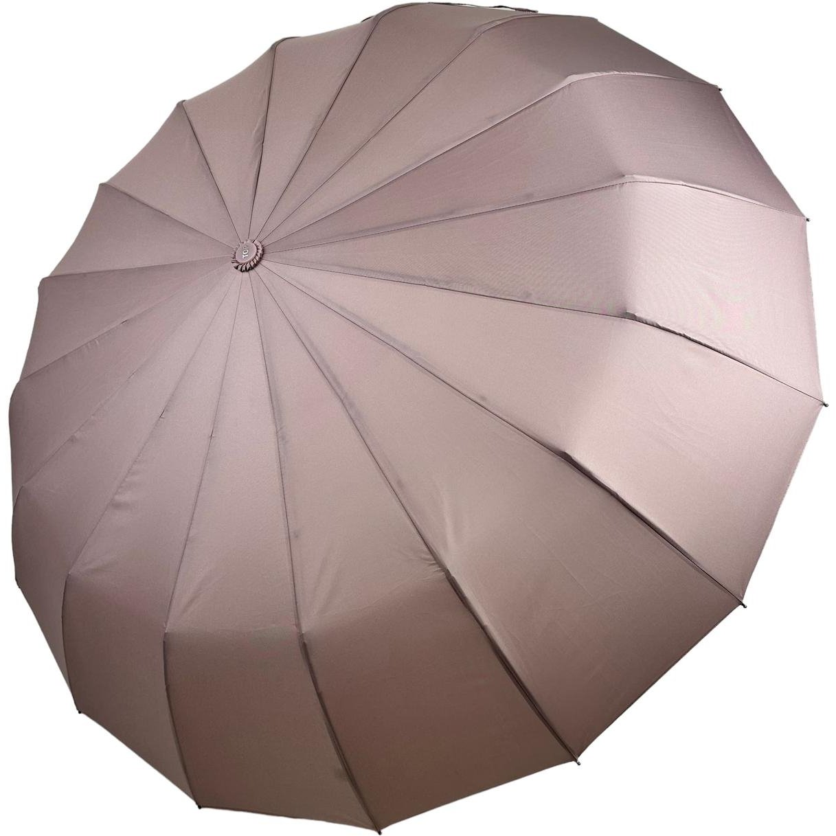 Жіноча складана парасолька повний автомат Toprain 103 см пудрова - фото 1