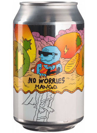 Пиво Lervig No Worries Mango, светлое, 0,5%, ж/б, 0,33 л - фото 1