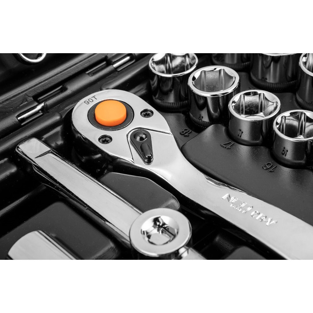Набор инструментов Neo Tools 1/2", 1/4", CrV 82 шт. (10-059) - фото 8