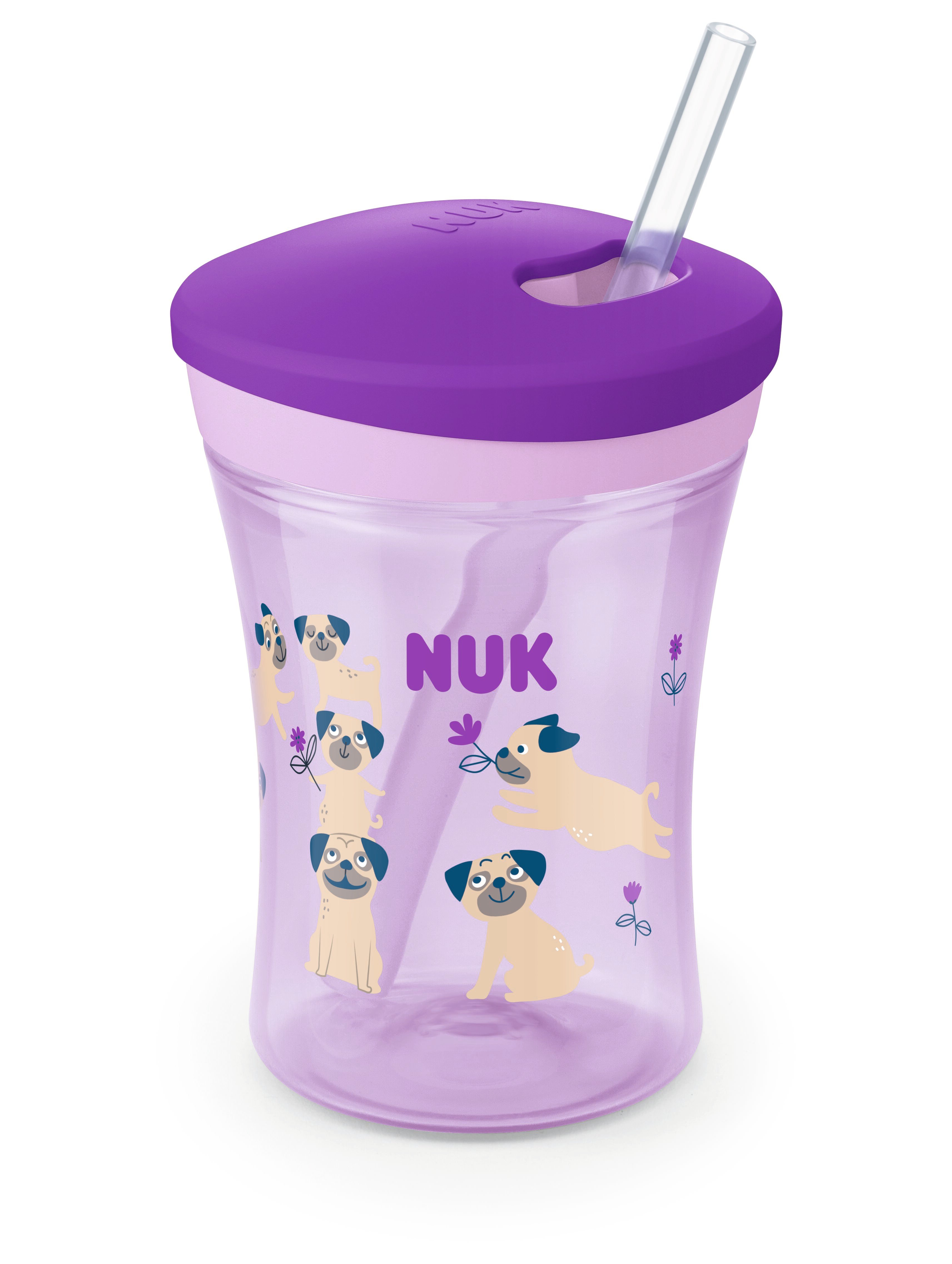 Поїльник Nuk Evolution Action Cup, 230 мл, бузковий (3952383) - фото 1
