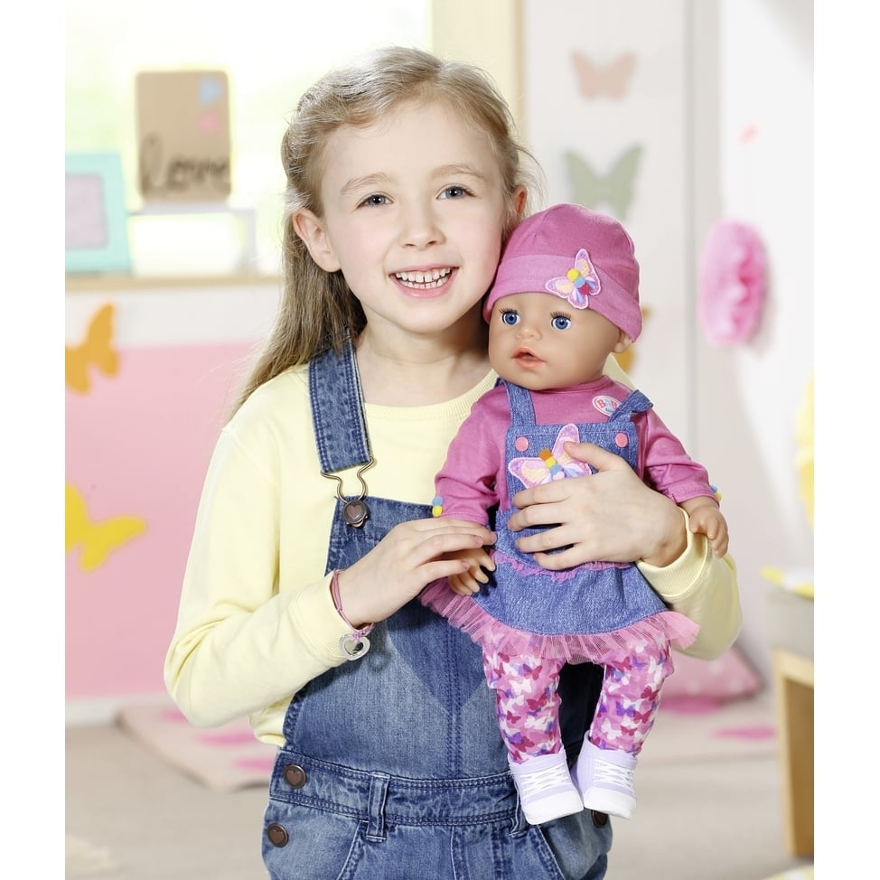 Кукла Baby Born Нежные объятия Джинсовый лук, с аксессуарами, 43 см (831298) - фото 8