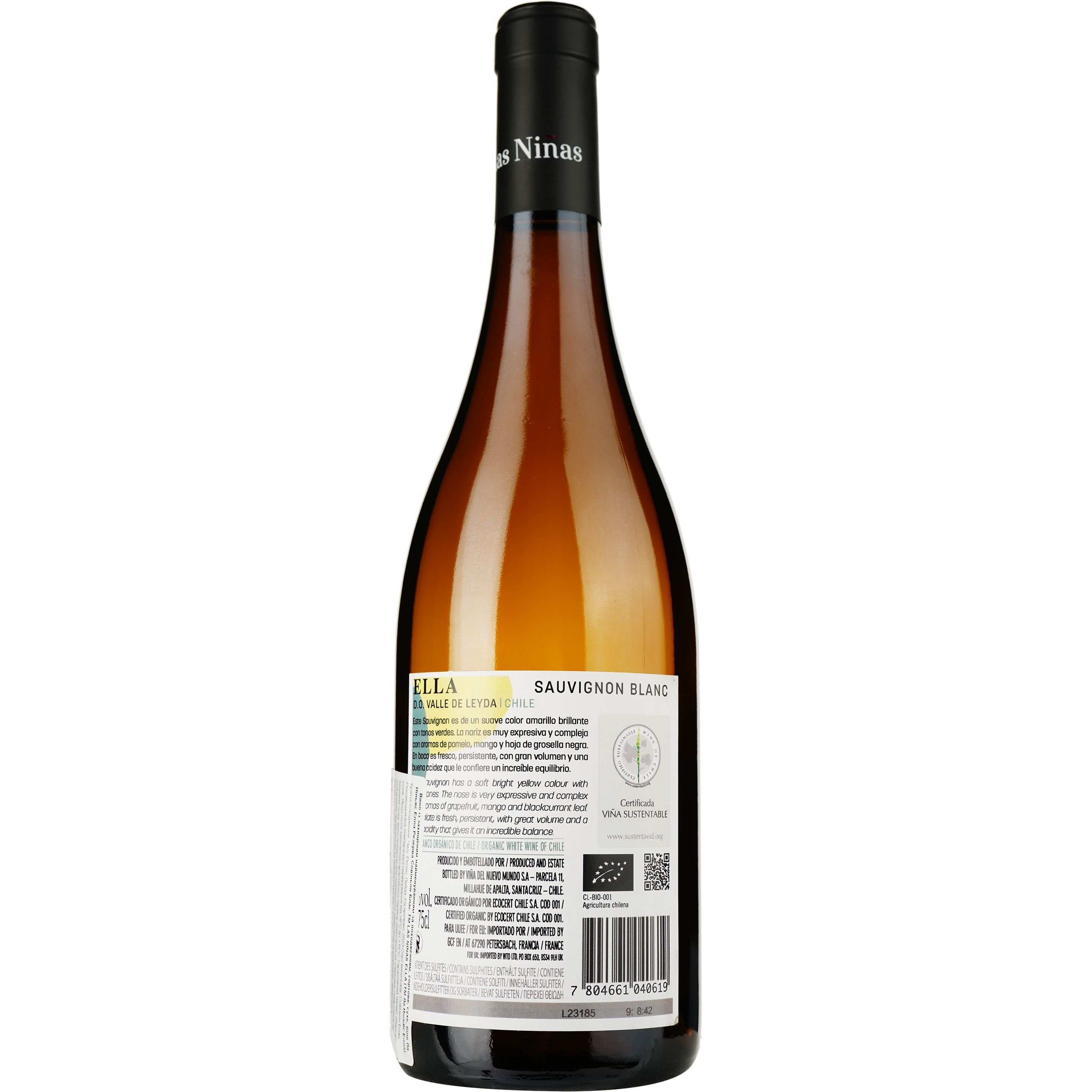 Вино Las Ninas Ella Reserva Sauvignon Blanc DO Leyda 2023 біле сухе 0.75 л - фото 2