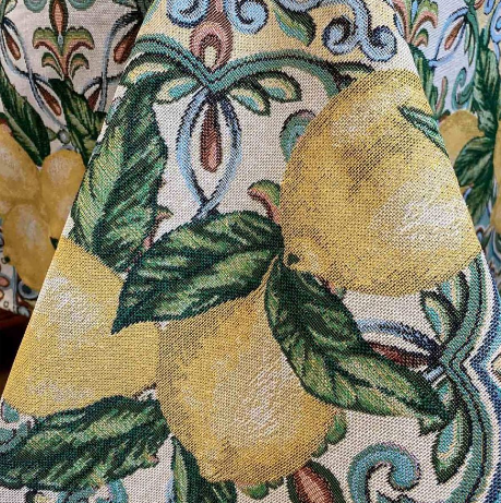 Скатерть Прованс Lemon, 140х130 см, желтый с зеленым (16129) - фото 3