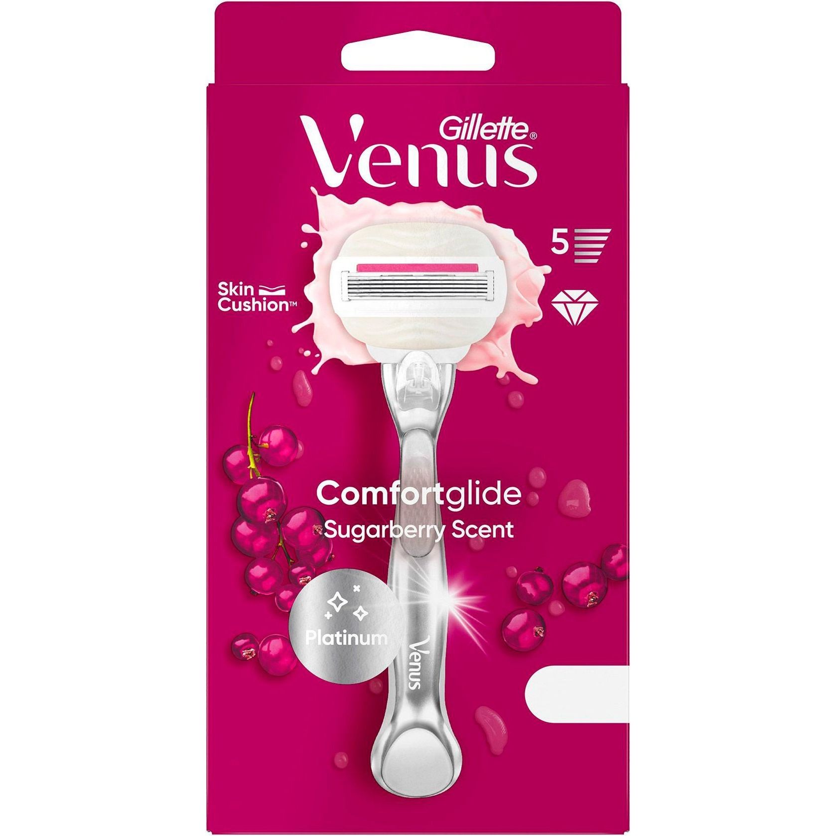 Станок для гоління Venus Olay Comfort Glide Sugarberry з 1 змінною касетою - фото 1