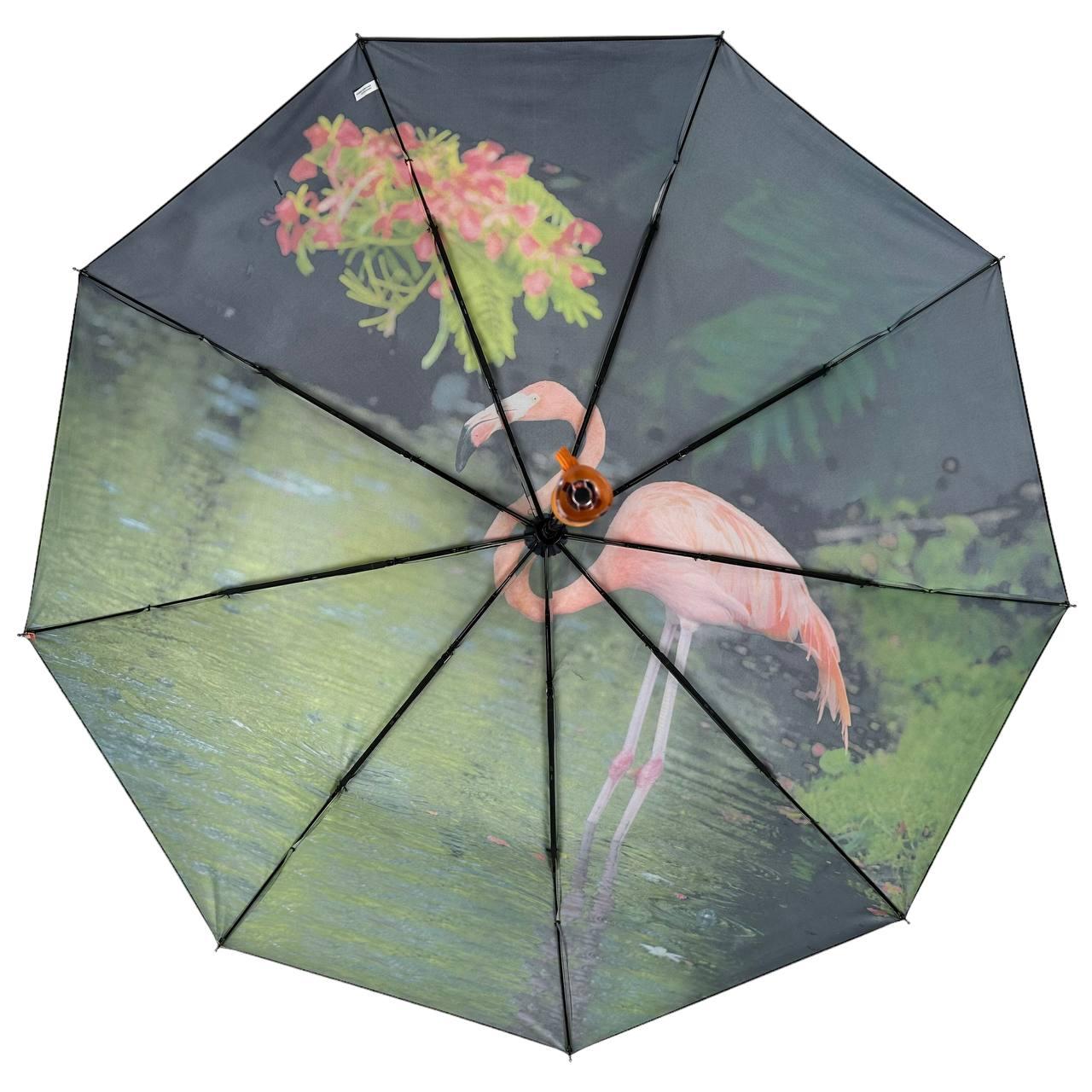 Жіноча складана парасолька повний автомат Rain 98 см різнобарвна - фото 6