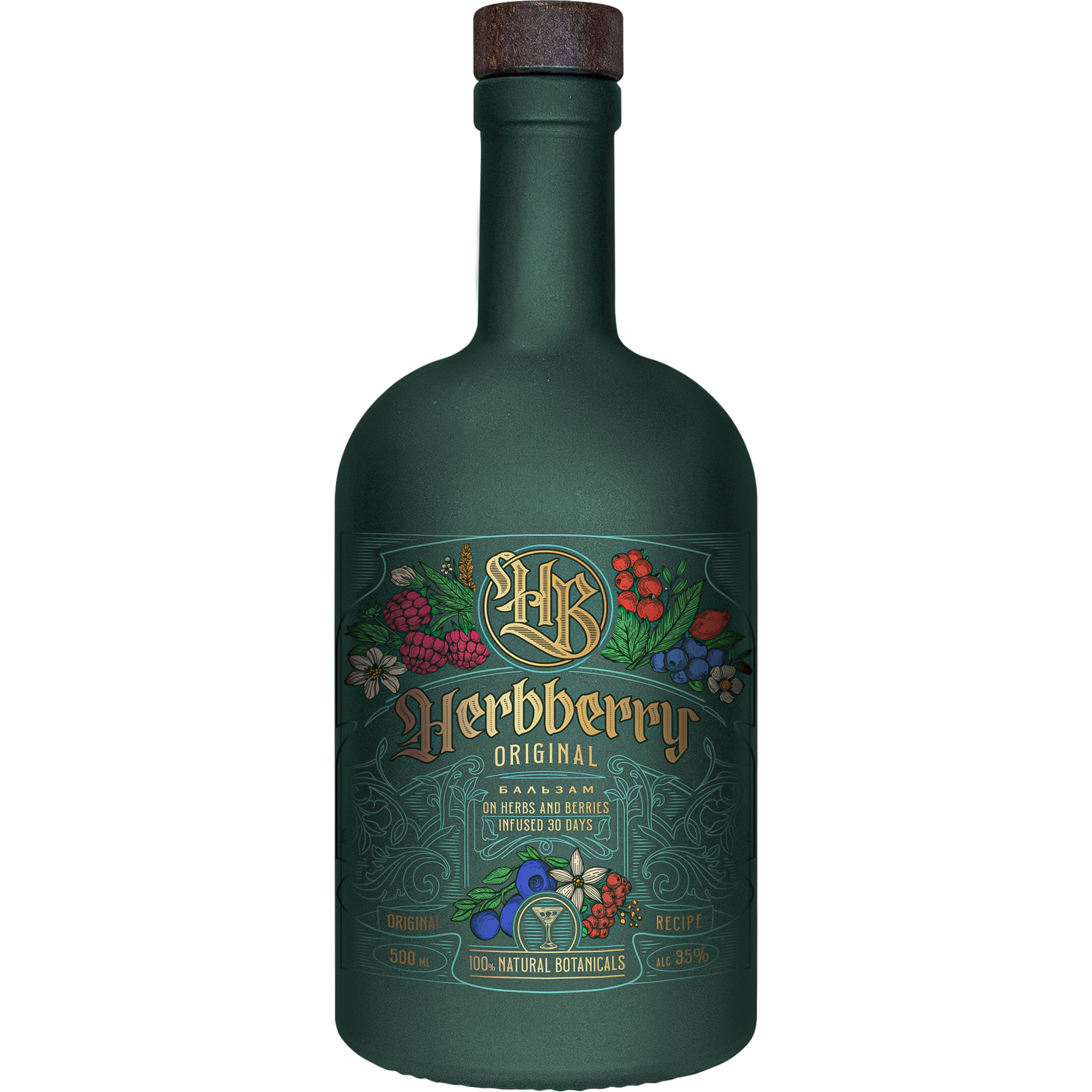 Бальзам Herbberry Original 35% 0.5 л в подарочной коробке - фото 2