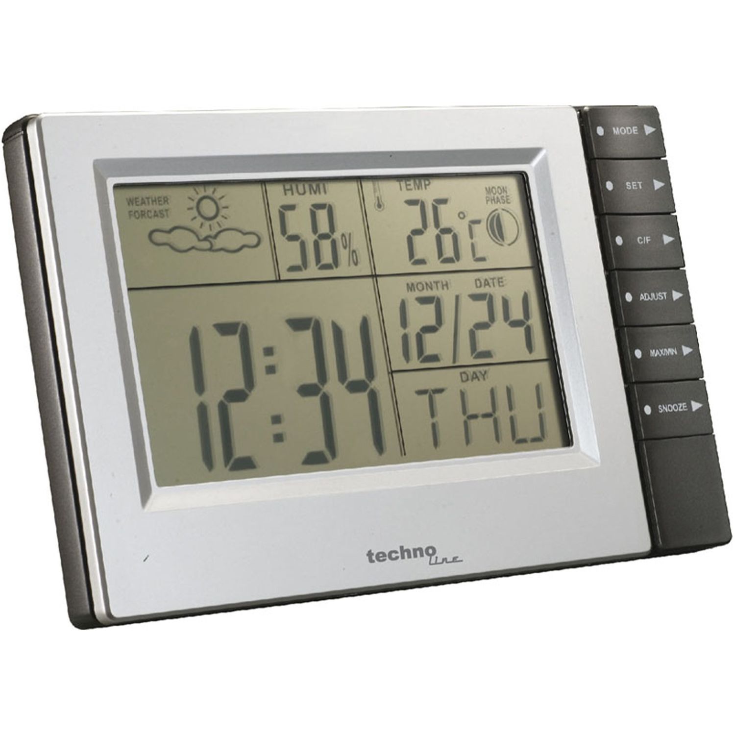 Метеостанція Technoline WS9121 Silver/Grey (WS9121) - фото 1