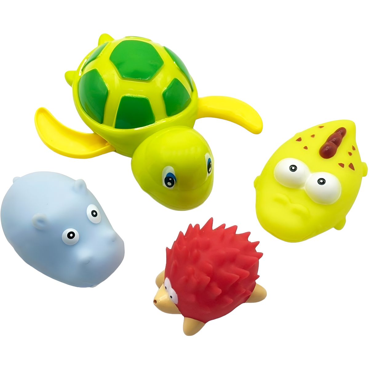 Набор игрушек для купания Bibi Toys Сачок жираф и 4 зверюшки (760790BT) - фото 3