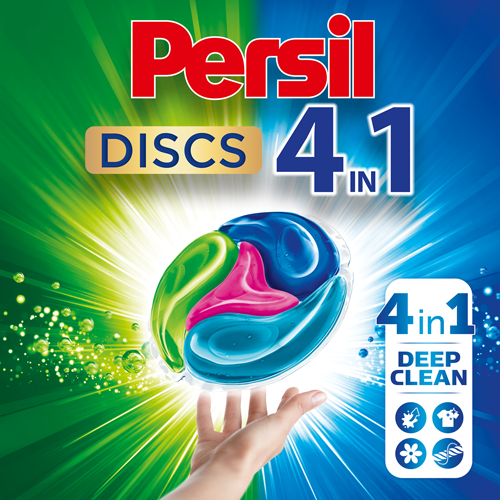 Диски для прання Persil Color 4 in 1 Discs Deep Clean Plus Active Fresh, 11 шт. (796702) - фото 3