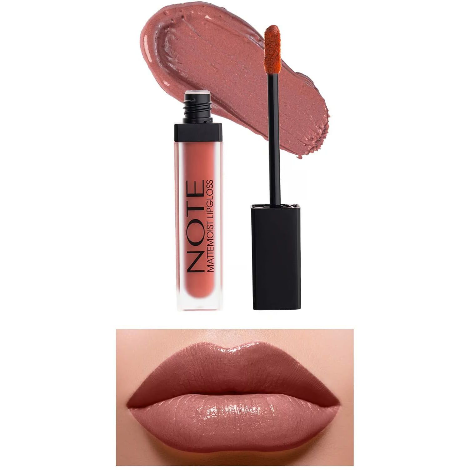 Матовий блиск для губ Note Cosmetique Mattemoist Lipgloss відтінок 402 (Matkiss) 6 мл - фото 3