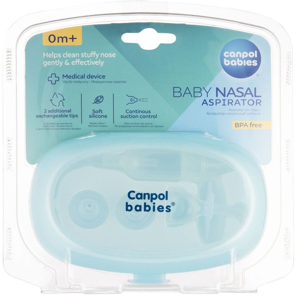 Аспиратор для носа Canpol Babies с трубочкой (5/119) - фото 2