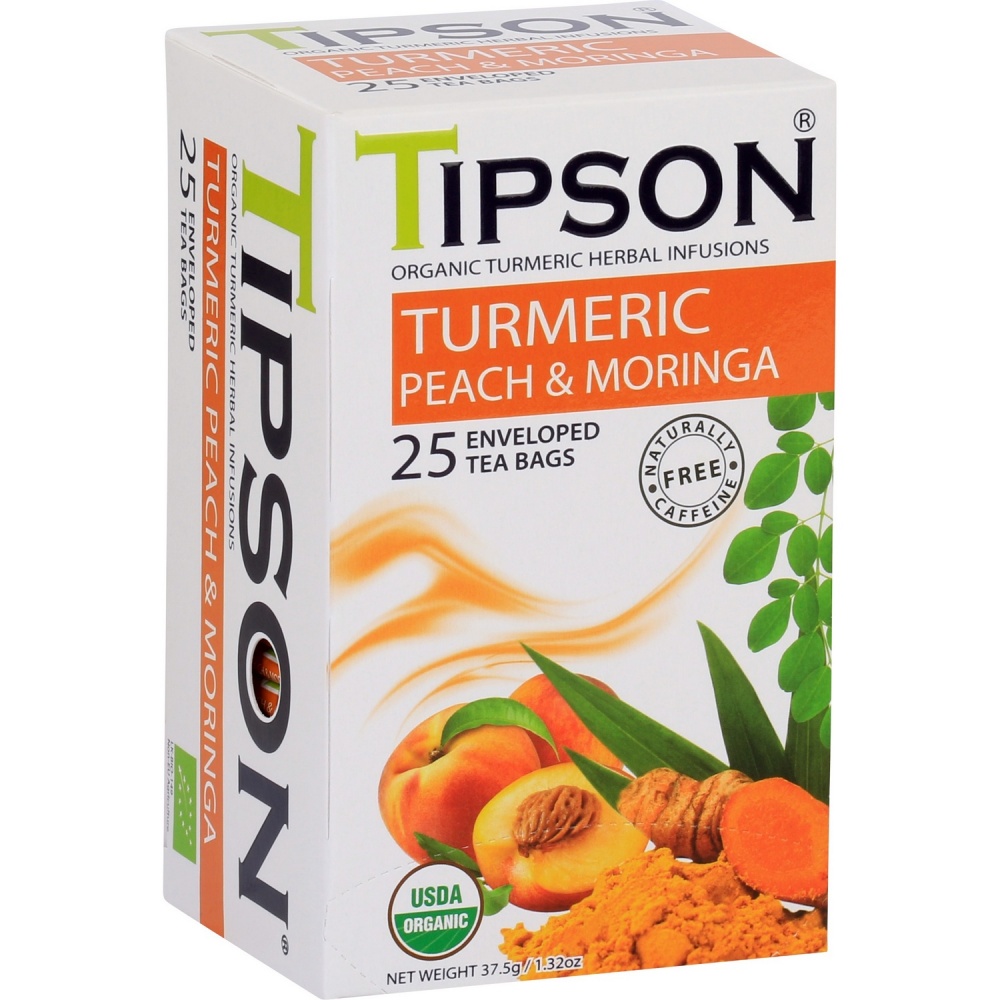 Чай травяной Tipson Куркума-персик-моринга, 37,5 г (828030) - фото 1