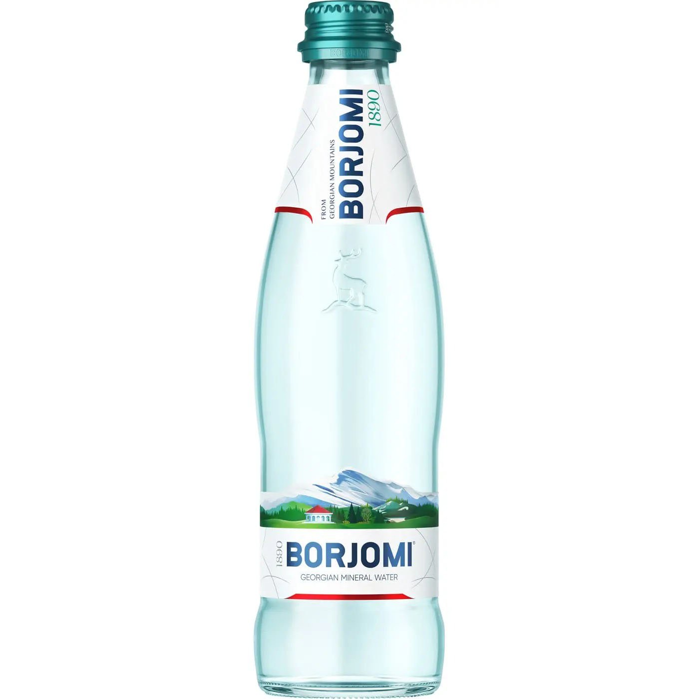 Мінеральна вода Borjomi лікувально-столова сильногазована скло 0.33 л - фото 1